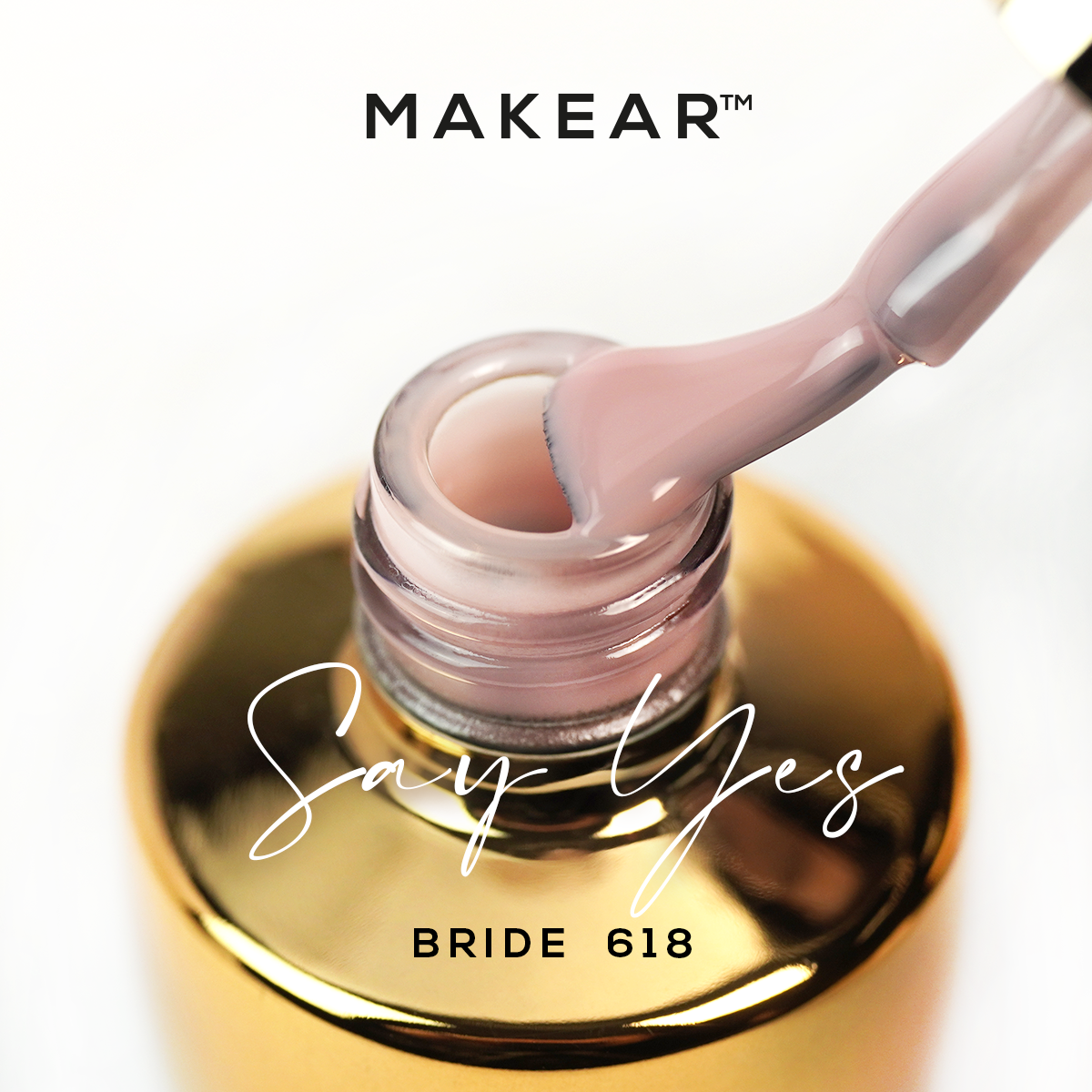 MAKEAR Esmalte semipermanente 618 Bride 8ml