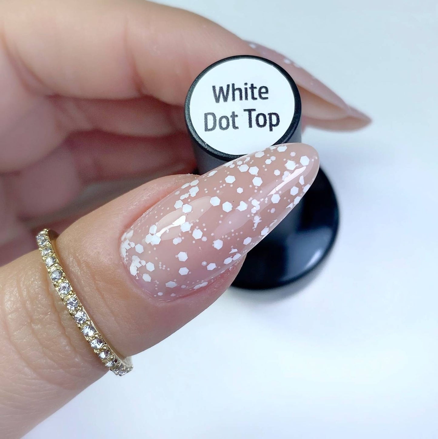 MAKEAR Top Coat No Wipe White Dots 8ml