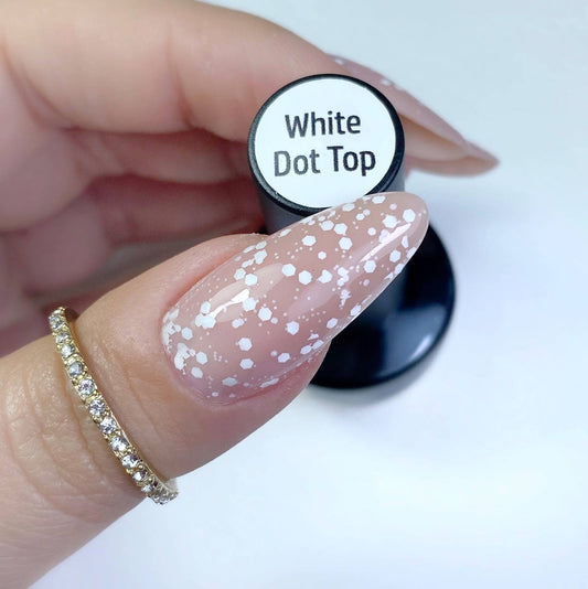 MAKEAR Top Coat No Wipe White Dots 8ml