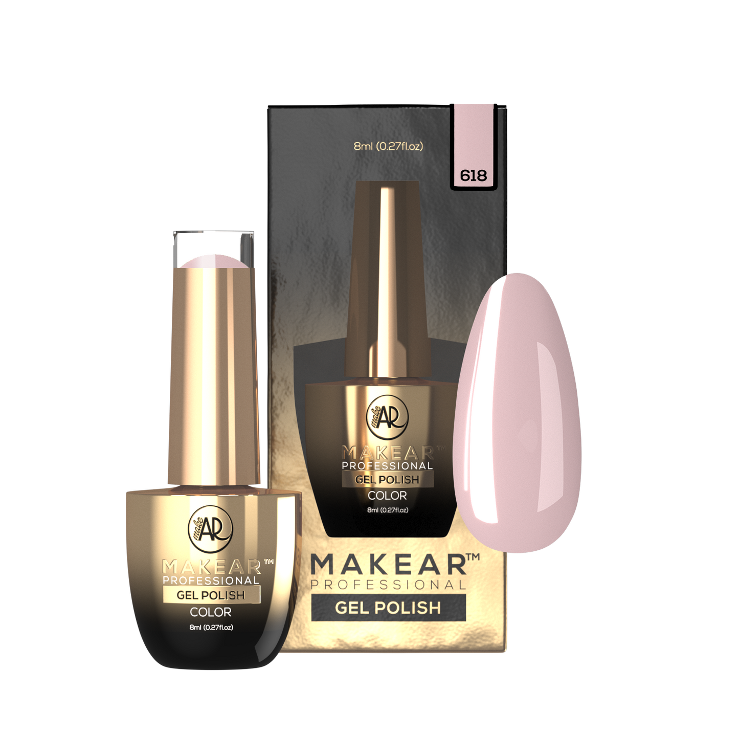 MAKEAR Esmalte semipermanente 618 Bride 8ml