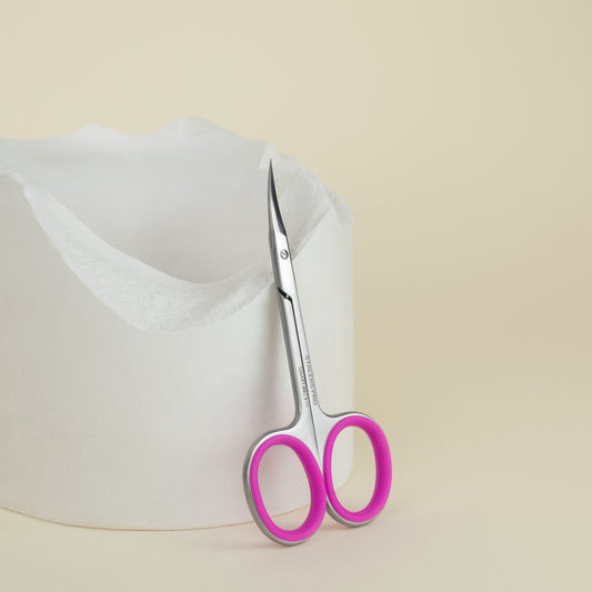 Tijera cutícula, hoja curva para cutícula STALEKS PRO SMART 40/3