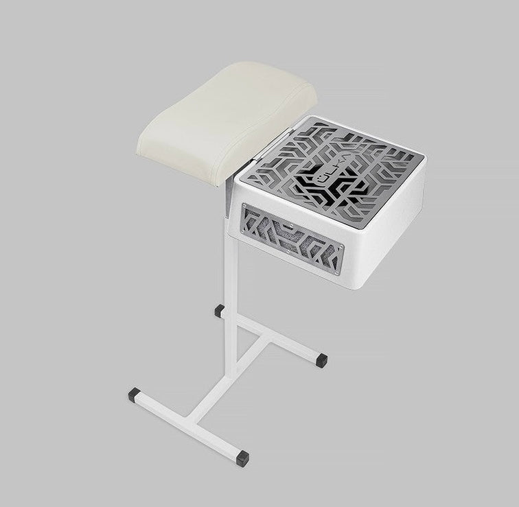 ÜLKA Kit pedicura con pie metálico, soporte, almohada y aspirador Premium-blanco