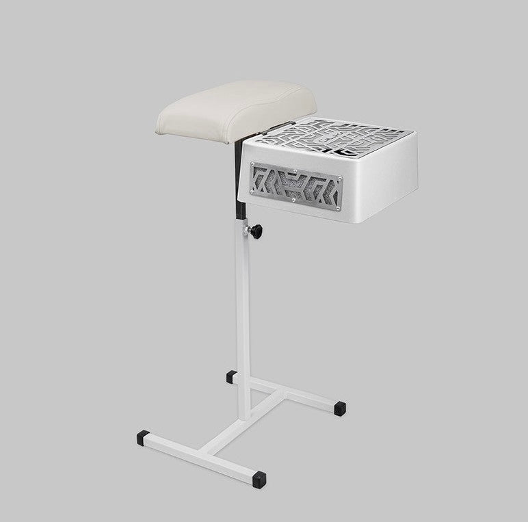 ÜLKA Kit pedicura con pie metálico, soporte, almohada y aspirador Premium-blanco