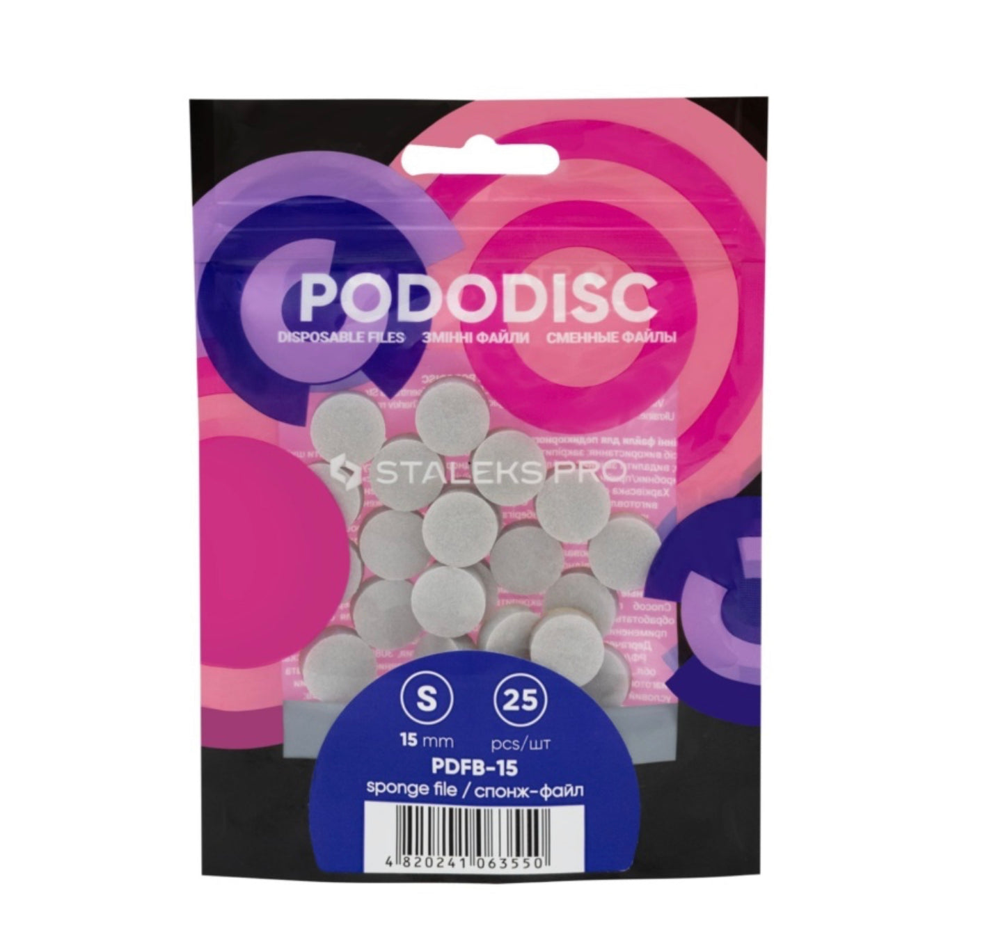 Recambios esponja pododisc tamaño S de Staleks PRO