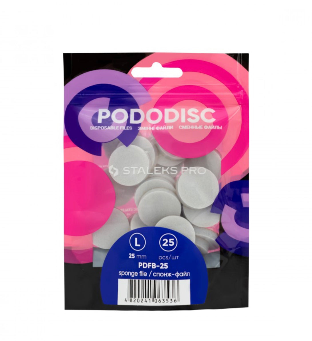 Recambios esponja pododisc tamaño L de Staleks PRO