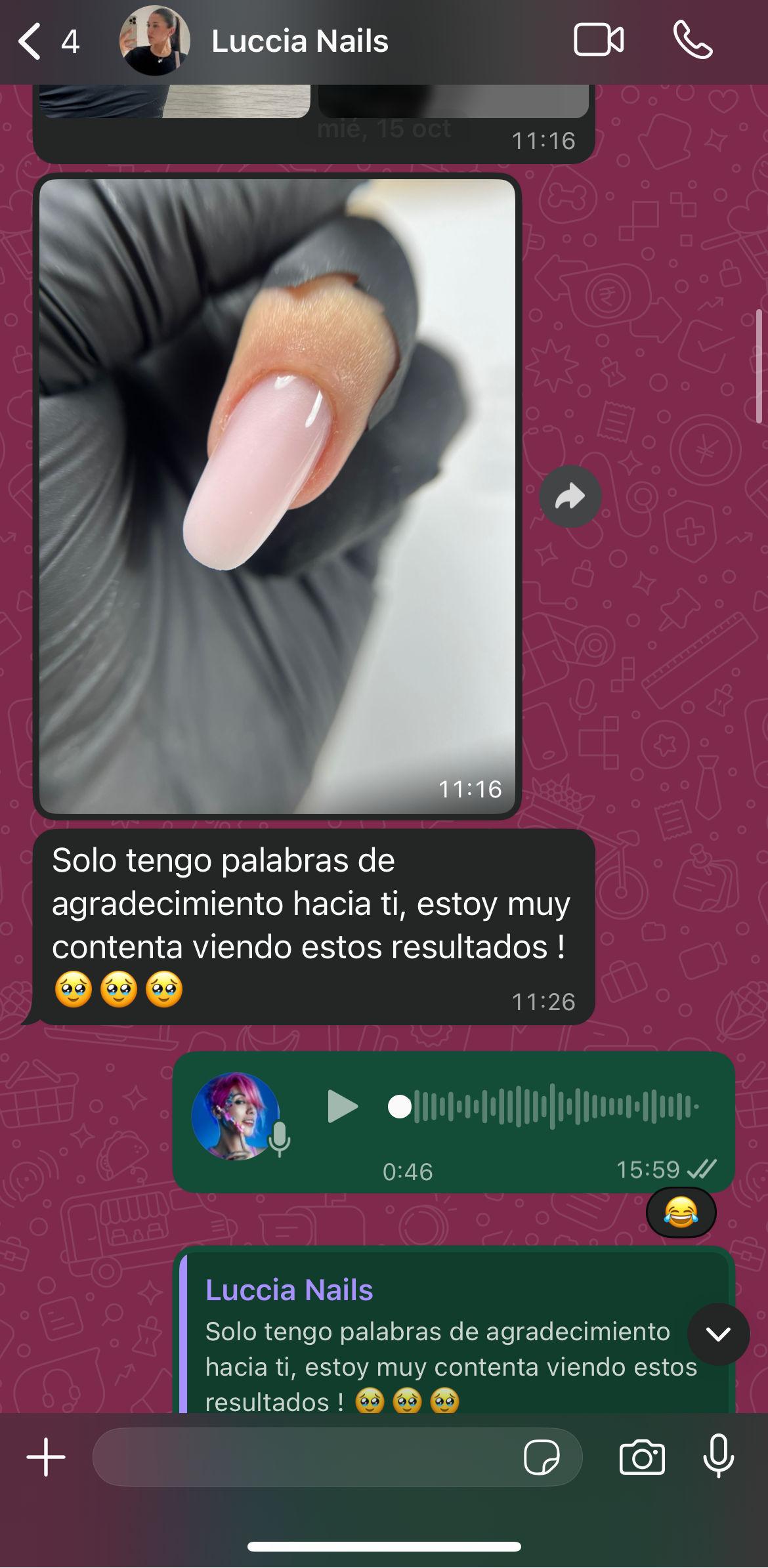 No había trabajado antes ella con formas superiores