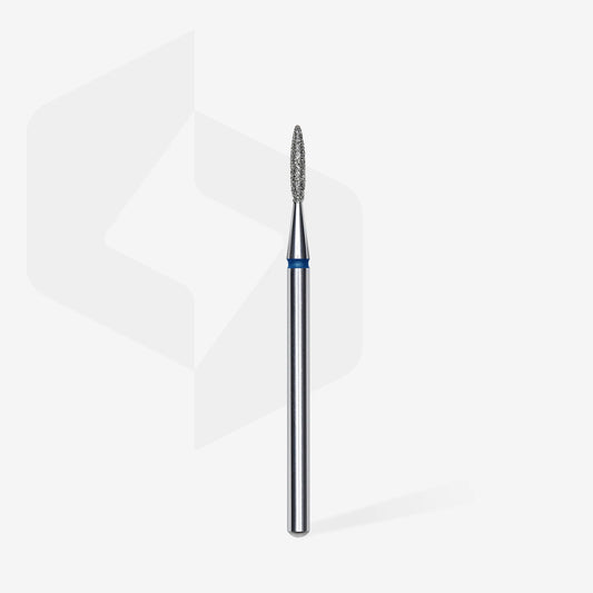 Fresa diamante Staleks PRO Flame/llama azul con punta, 1.6mm diámetro