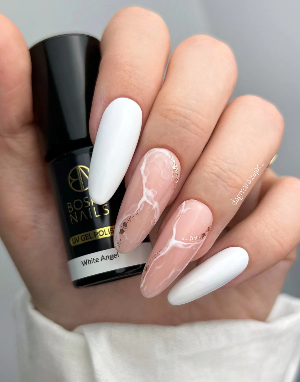 Esmalte semipermanente White Angel Nº301-6ml