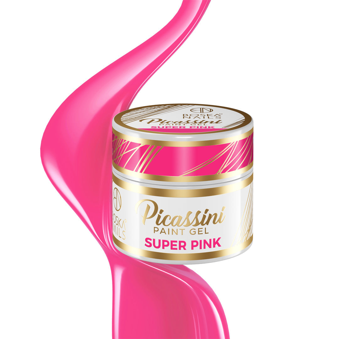 Picassini Paint Gel SUPER PINK Boska Nails 5 ml