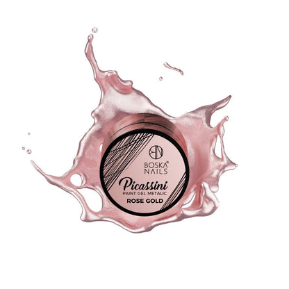 Picassini Metalic Oro Rosa Boska Nails 5 ml