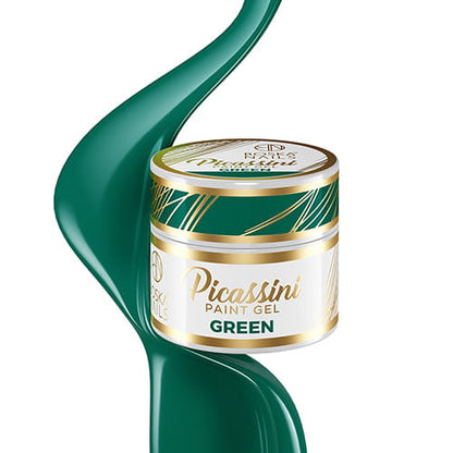 Picassini Paint Gel Verde Boska Nails 5 ml