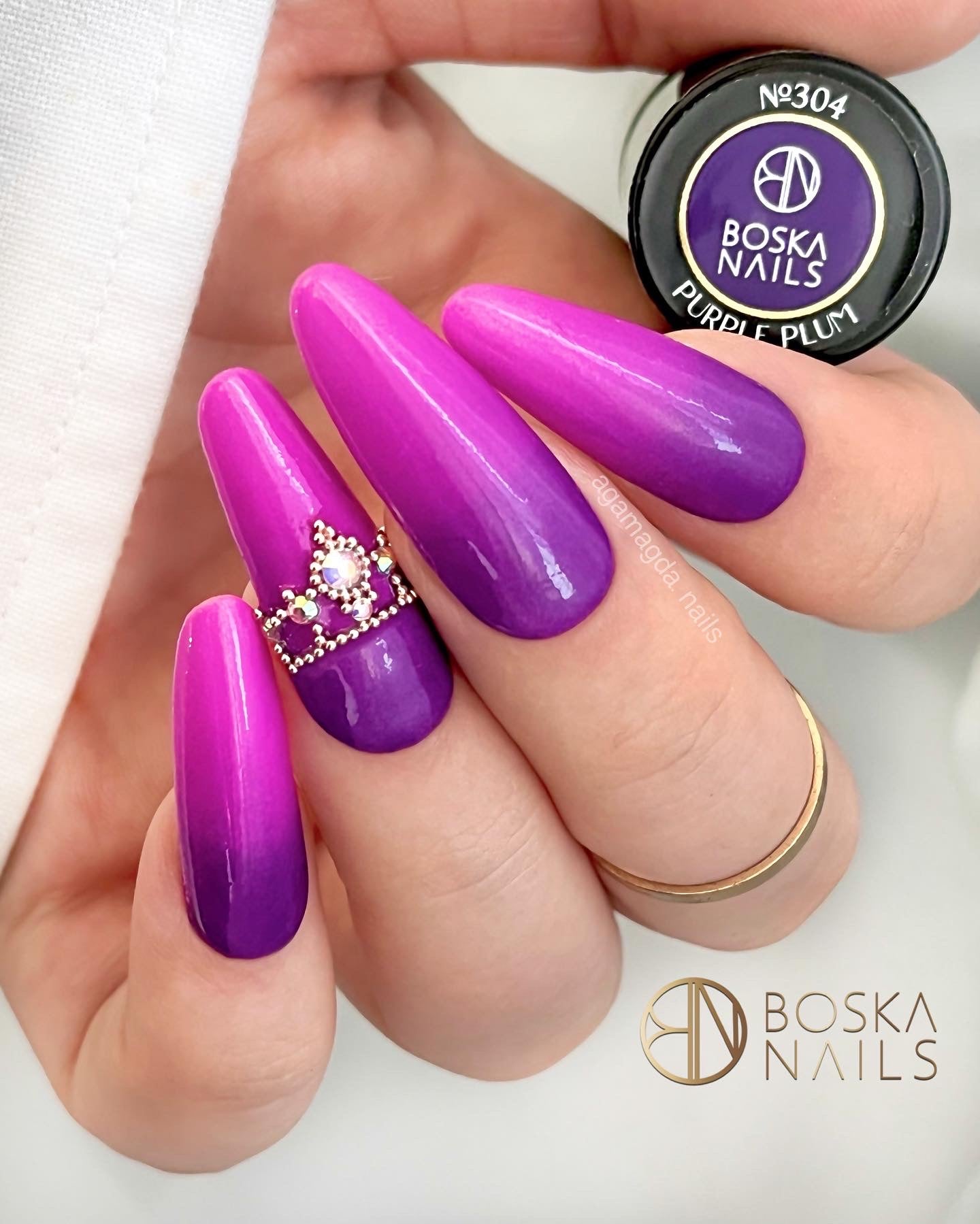 Esmalte Semipermanente Purple Plum Nº304 - 6ml