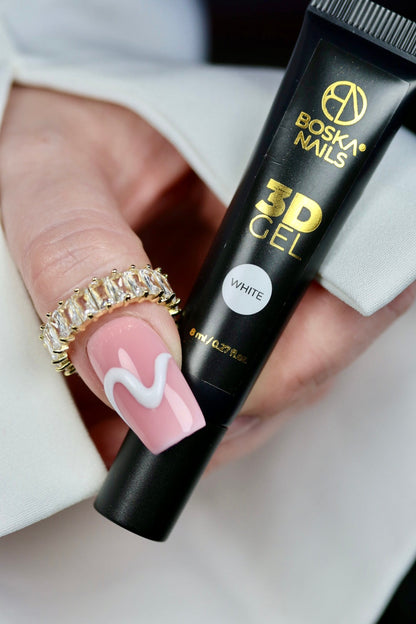 GEL 3D White Nail Art Boska Nails 8 ml