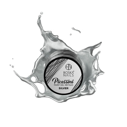 Picassini Metalic Plata Boska Nails 5 ml