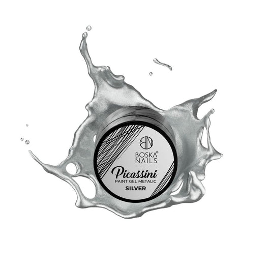 Picassini Metalic Plata Boska Nails 5 ml