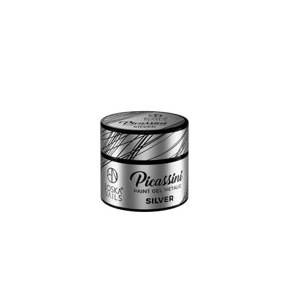 Picassini Metalic Plata Boska Nails 5 ml