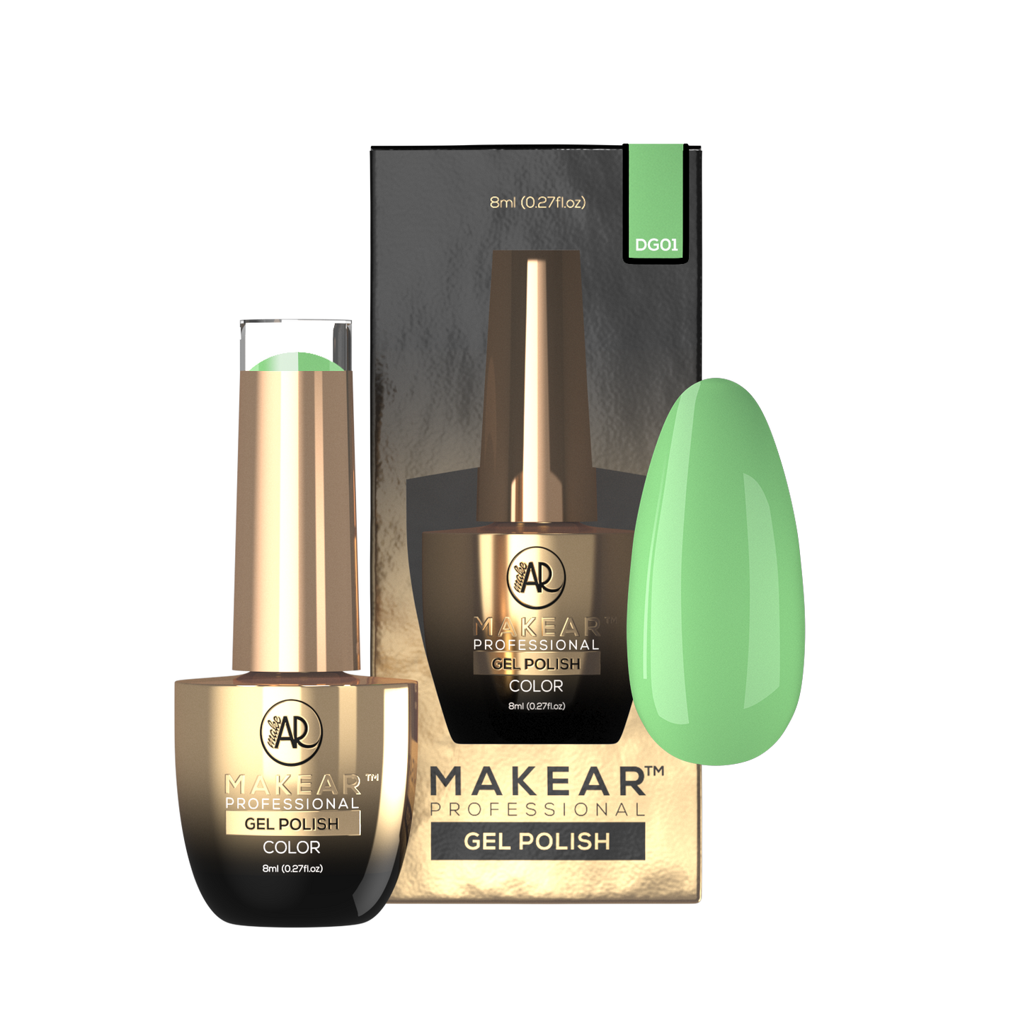 MAKEAR Esmalte semipermanente DG01 Green Dream 8ml