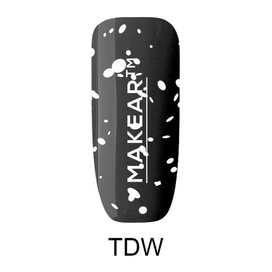 MAKEAR Top Coat No Wipe White Dots 8ml