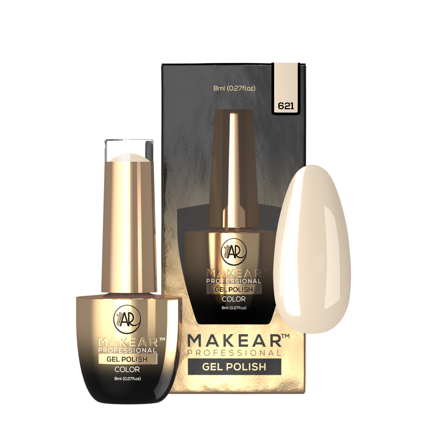 MAKEAR Esmalte semipermanente 621 Honeymoon 8ml