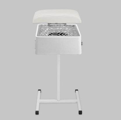 ÜLKA Kit pedicura con pie metálico, soporte, almohada y aspirador Premium-blanco