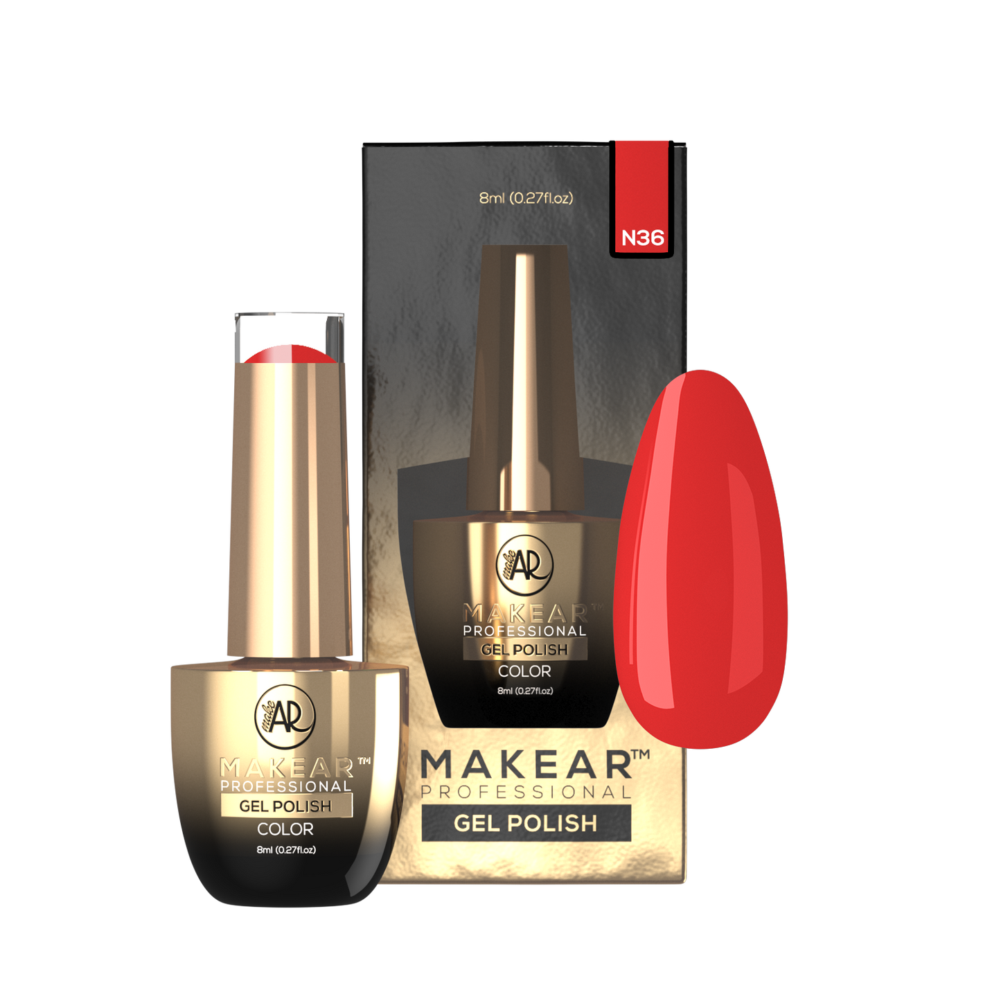 MAKEAR Esmalte semipermanente Neon N36 8ml