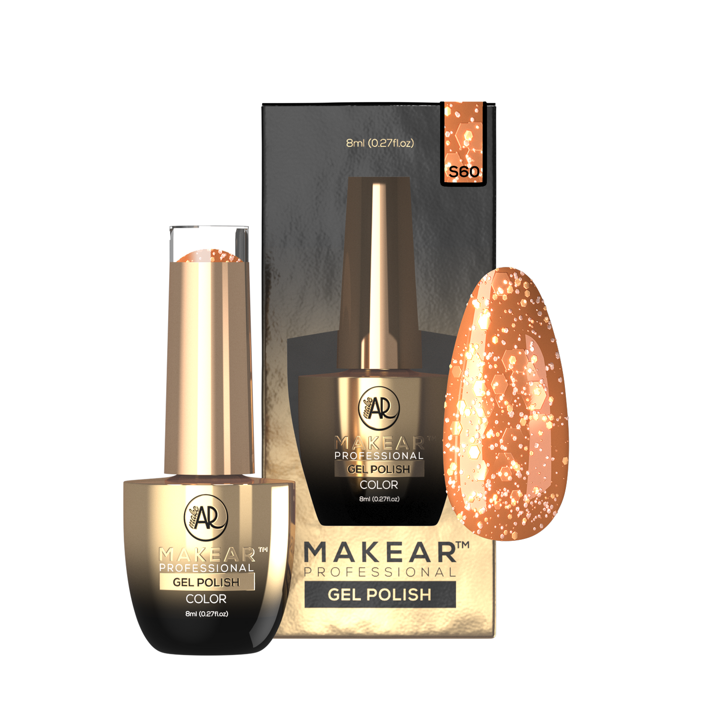 MAKEAR Esmalte semipermanente Copper Star S60 8ml