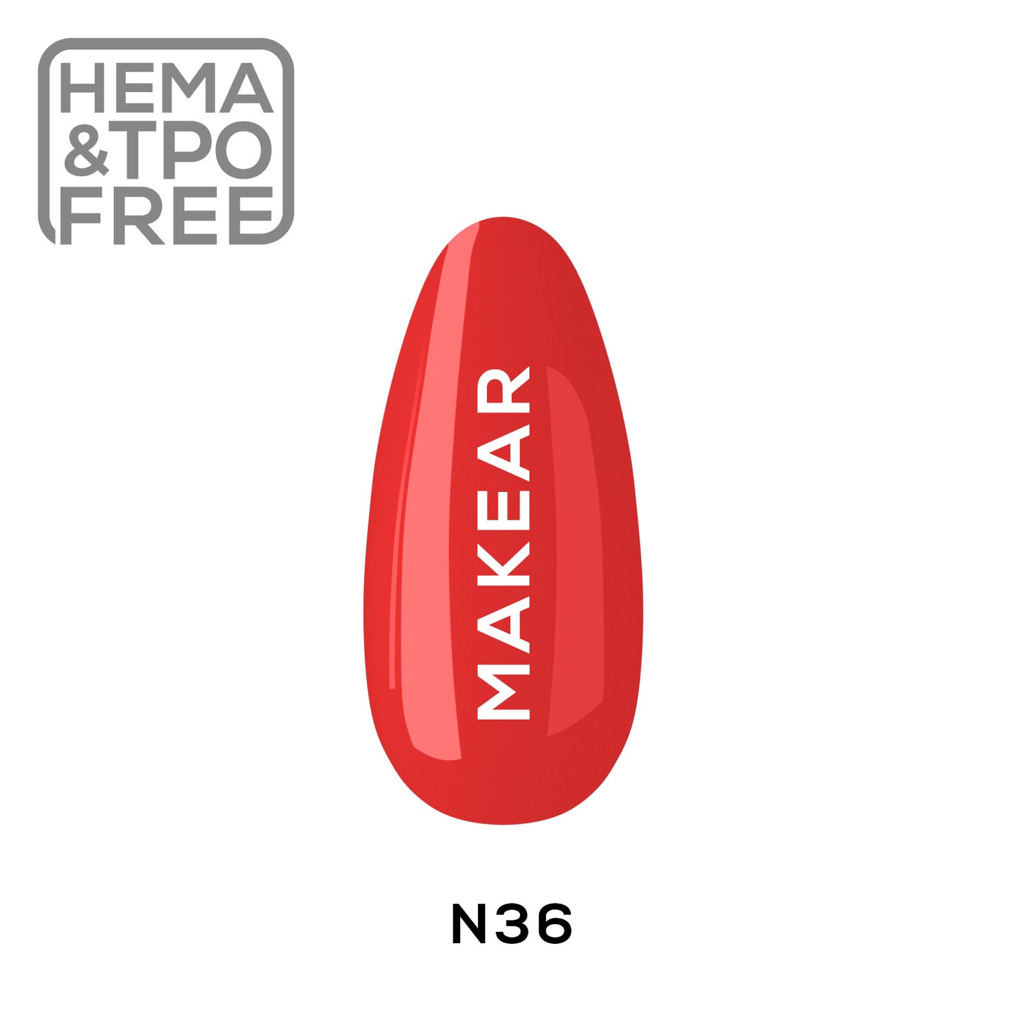 MAKEAR Esmalte semipermanente Neon N36 8ml