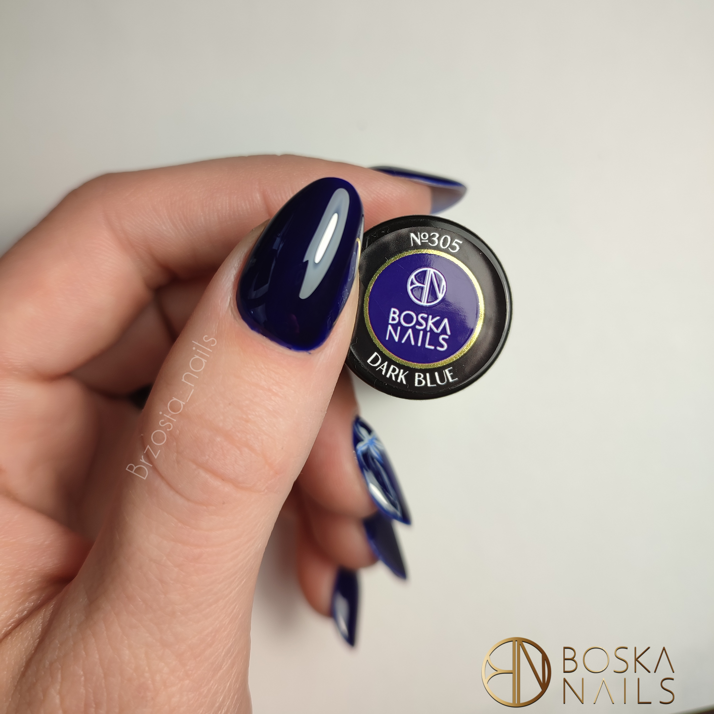 Esmalte Semipermanente Dark Blue Nº305 - 6ml