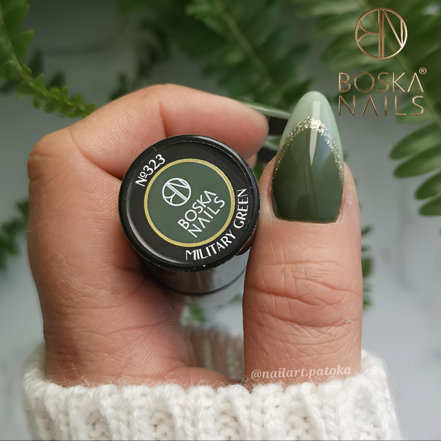 Esmalte Semipermanente Military Green Nº323 - 6ml