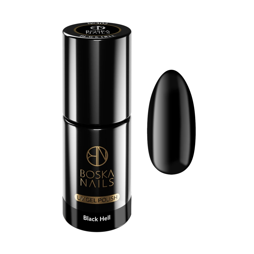 Esmalte Semipermanente Black Hell Nº302 - 6ml