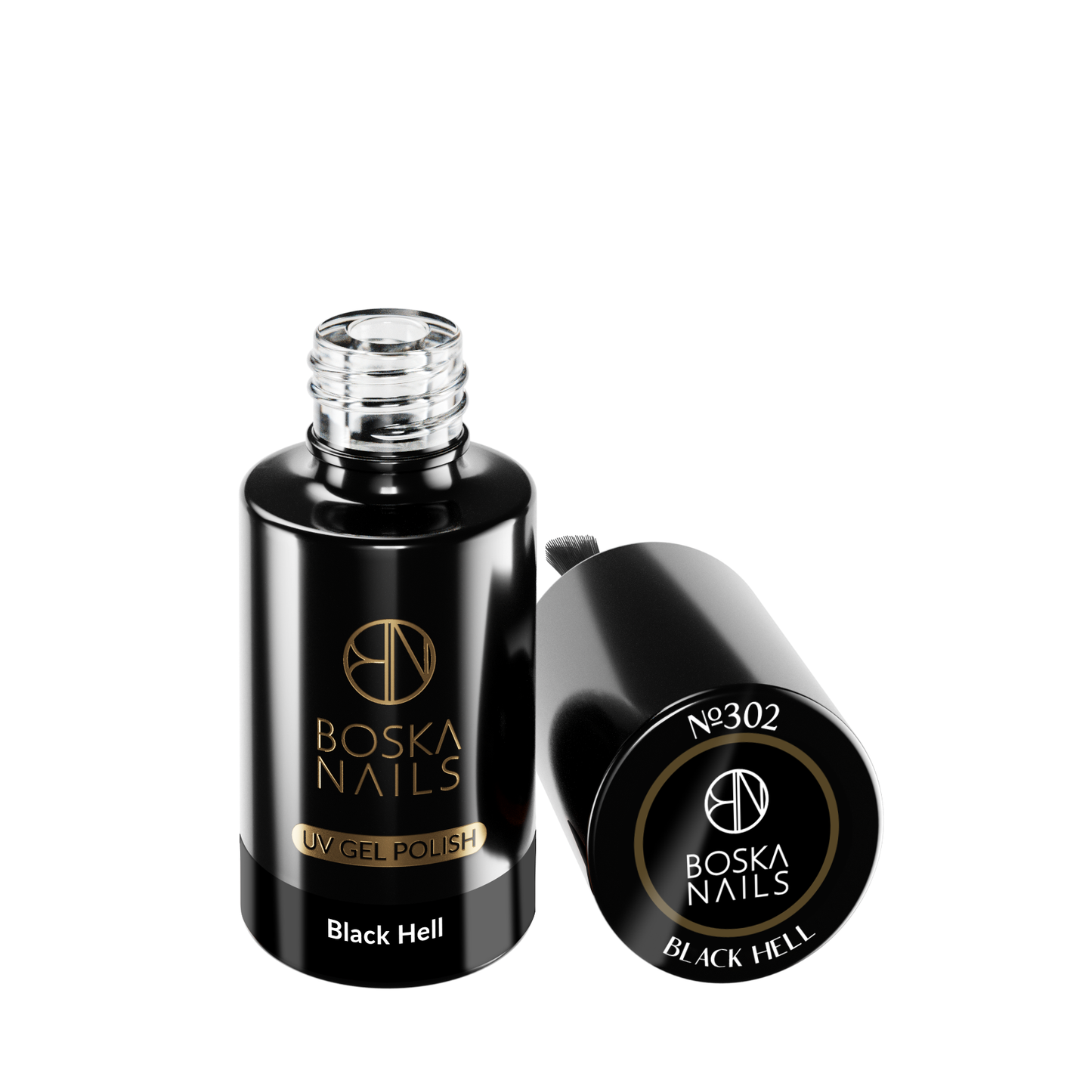 Esmalte Semipermanente Black Hell Nº302 - 6ml