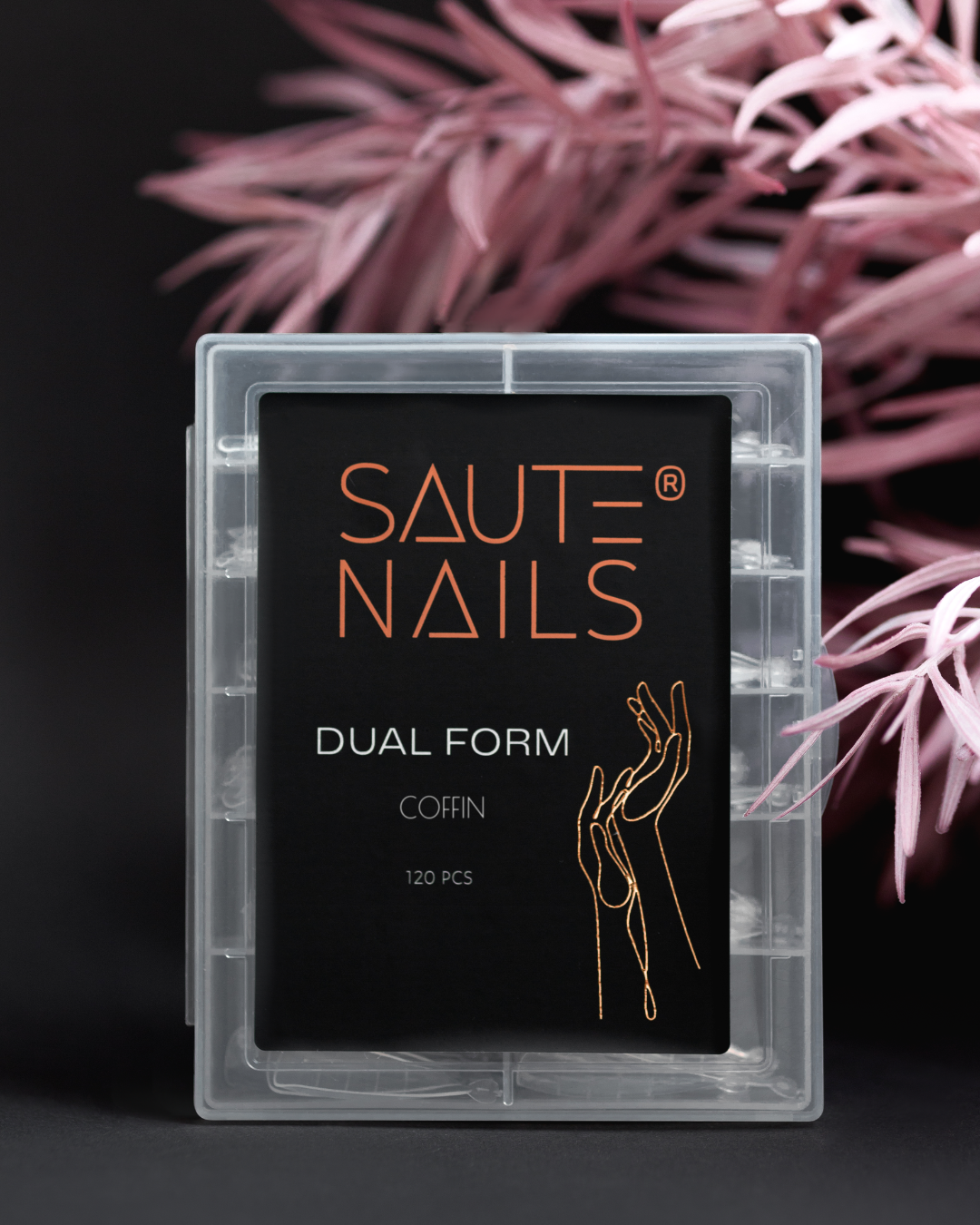 Dual Form Coffin Saute Nails